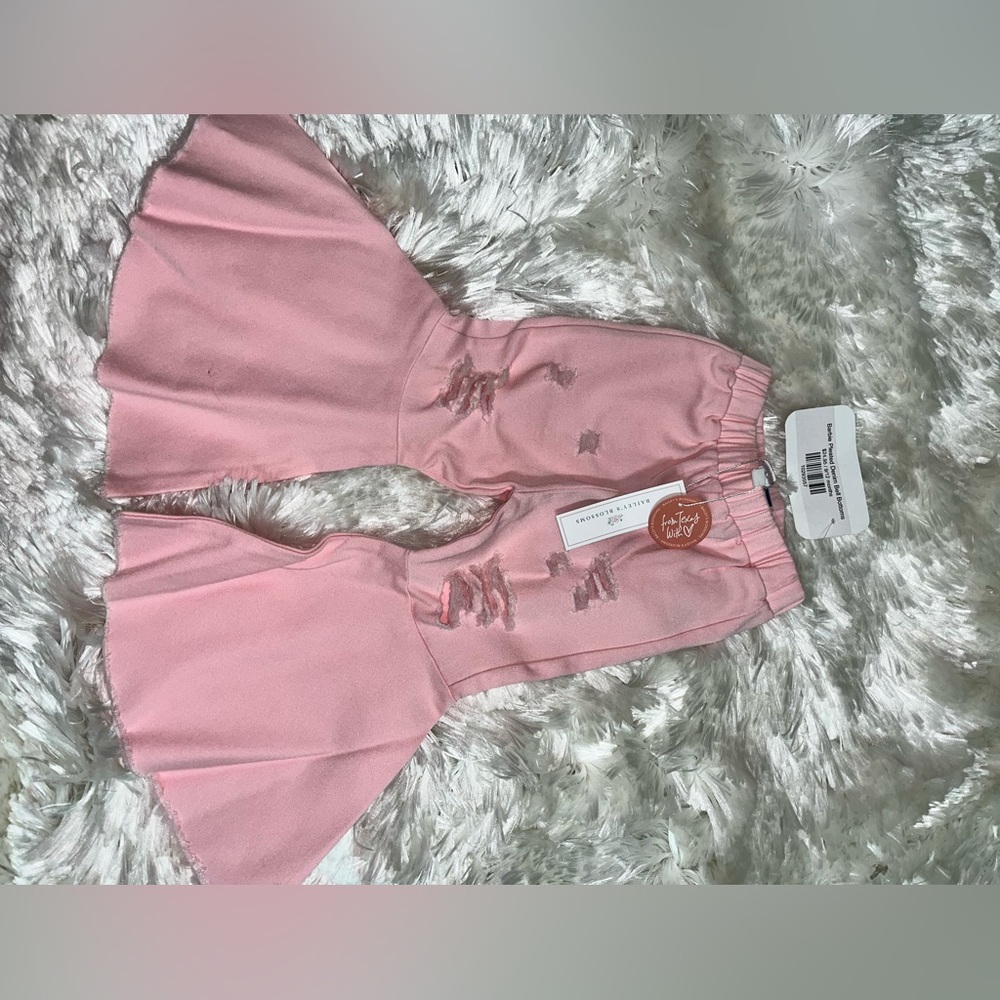Baileys Blossoms Pink Flared Kids Bottoms